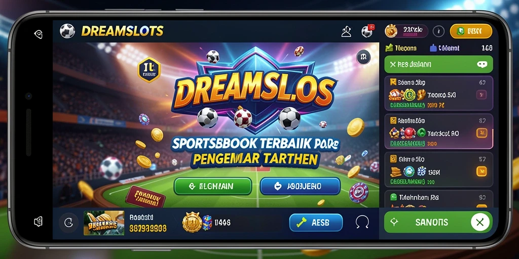 Tampilan utama gameplay DREAMSLOTS yang menarik dan penuh aksi.