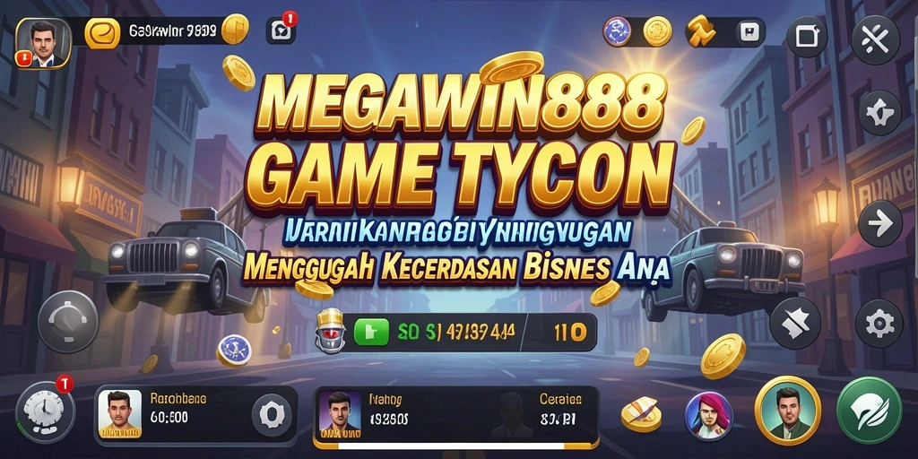 Tampilan gameplay seru dari MEGAWIN888 dengan elemen Tycoon.
