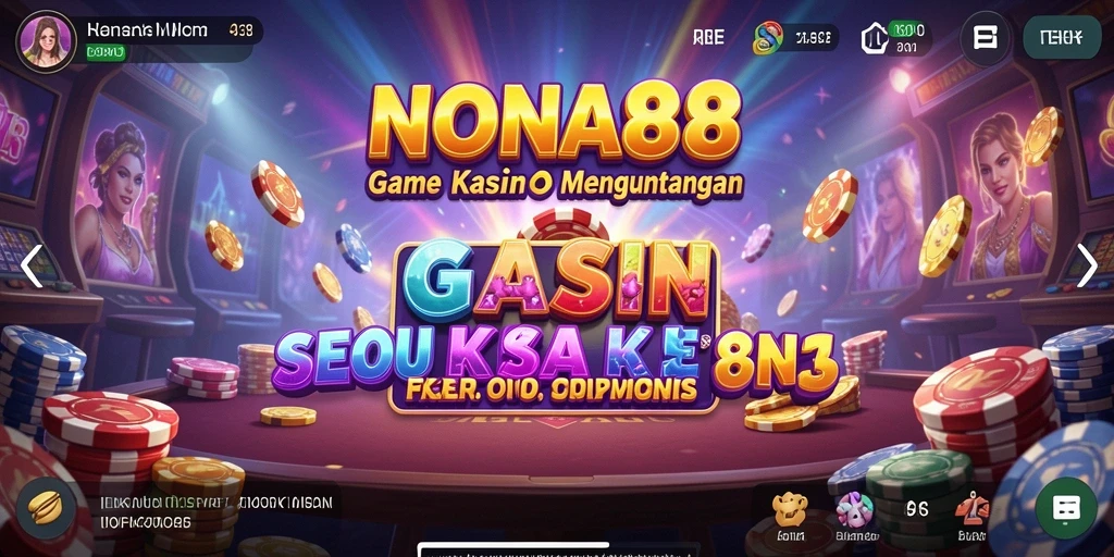 Tampilan gameplay NONA88 yang mengesankan dengan suasana Kasino yang hidup.