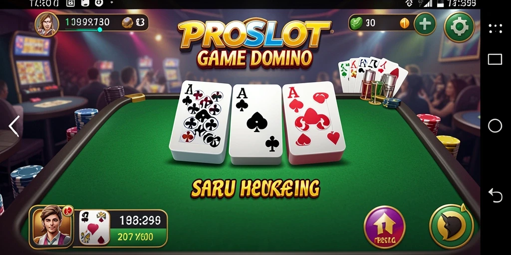 Tampilkan gameplay menarik PROSLOT dengan berbagai mode permainan Domino.