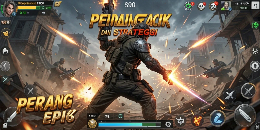 Tangkapan layar gameplay S80 menampilkan aksi seru dalam pertempuran.