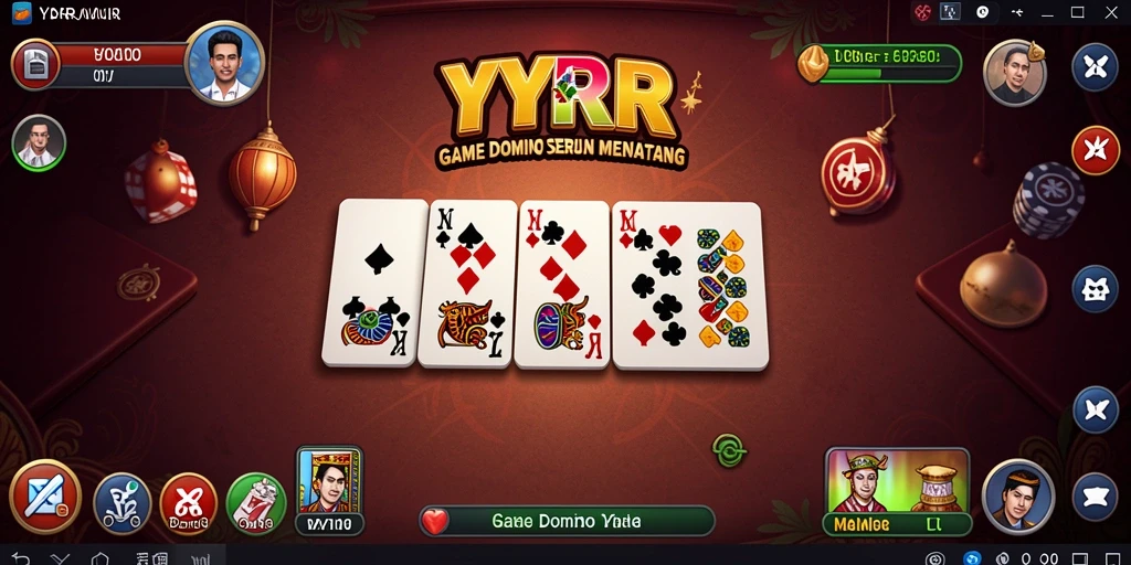 Tampilan gameplay domino yang seru dan mengasyikkan di YYRR.